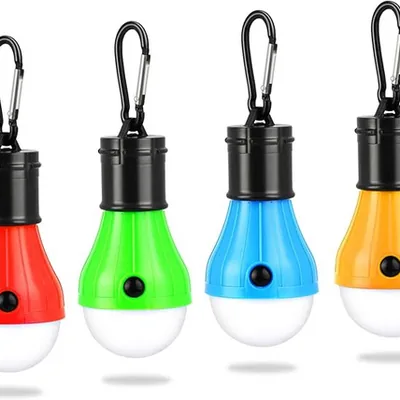 JOPHEK Camping Lampe – 4× LED Taschenlampe, Batteriebetrieben