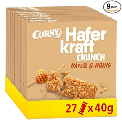 Corny Haferkraft Crunch – Vollkorn Müsliriegel 27×40g