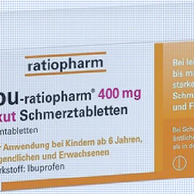 IBU-ratiopharm 400mg akut – 50 Schmerztabletten