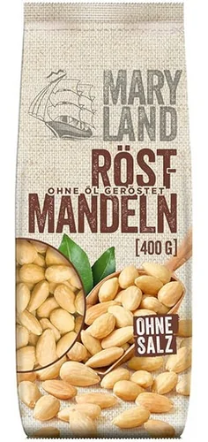 Maryland Röst-Mandeln 400g – ohne Öl geröstet