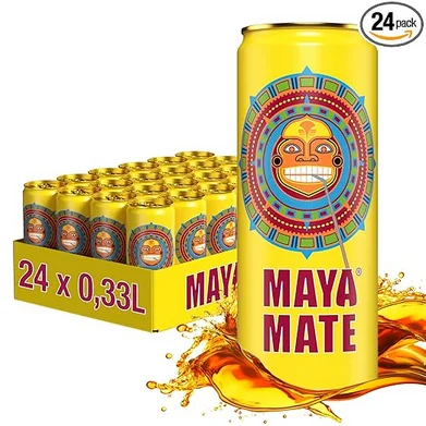 Maya Mate – Koffeinhaltige Mate-Dosen 330ml, 24er Pack