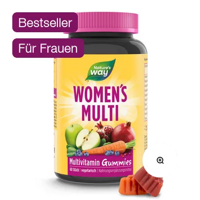 NaturesWay Women's Multi Gummies – 15 Nährstoffe, Beeren-Geschmack, 60 Stk.