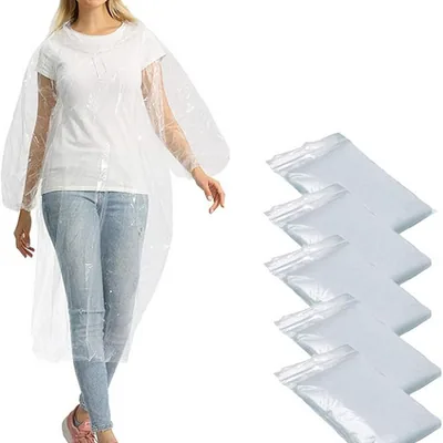 Opret Regenponcho 5/10/20 Stück – Transparent, Wasserdicht