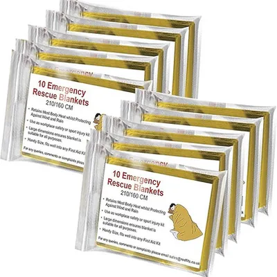 Bramble 10× Rettungsdecke Gold/Silber
