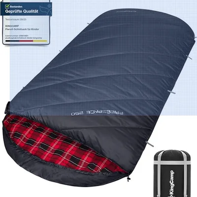 KingCamp Schlafsack XXL – Baumwolle/Flanell, 220×100cm