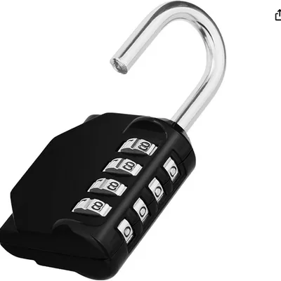 ZHEGE Zahlenschloss Vorhängeschloss – 4-stellig