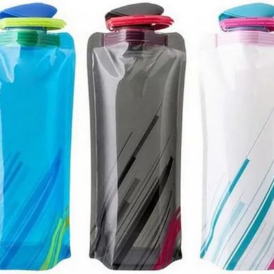 Faltbare Wasserflasche 700ml 3er Set