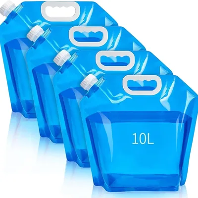 4× Faltbarer Wasserkanister 10L