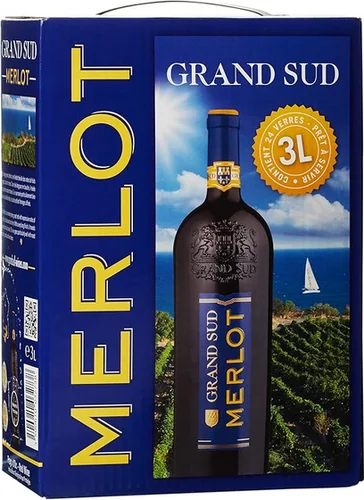 Grand Sud Merlot Bag-in-Box – Trocken Rotwein 3L