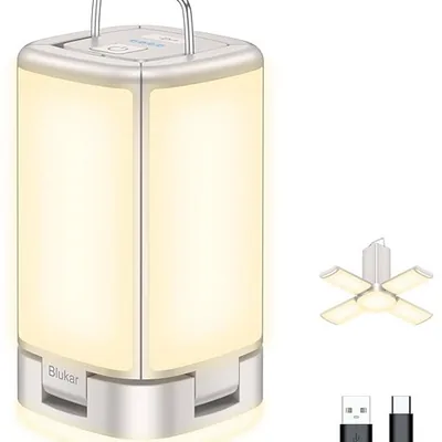 Blukar LED Campinglampe – 116 LEDs, 7 Modi, USB-C, 10+ Std.